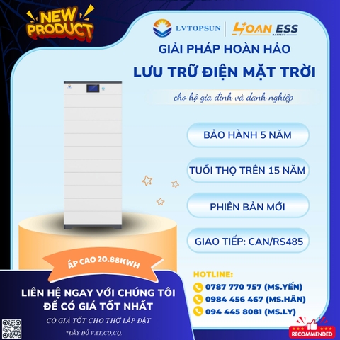 Pin lưu trữ lithium LVTOPSUN ÁP CAO 20.88 Kw 5220-HV4